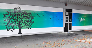 Large scale vinyl graphic panels by Bellamy Graphic Signs of Nelson, NZ